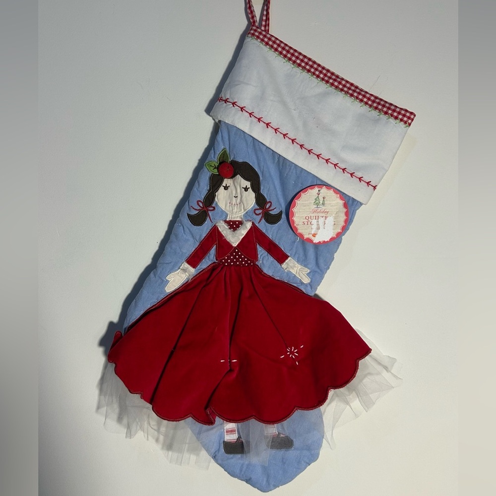 Pottery Barn Girl’s Stocking NWT